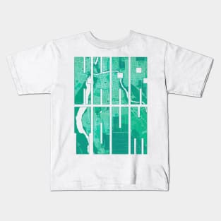 Khartoum, Sudan City Map Typography - Watercolor Kids T-Shirt